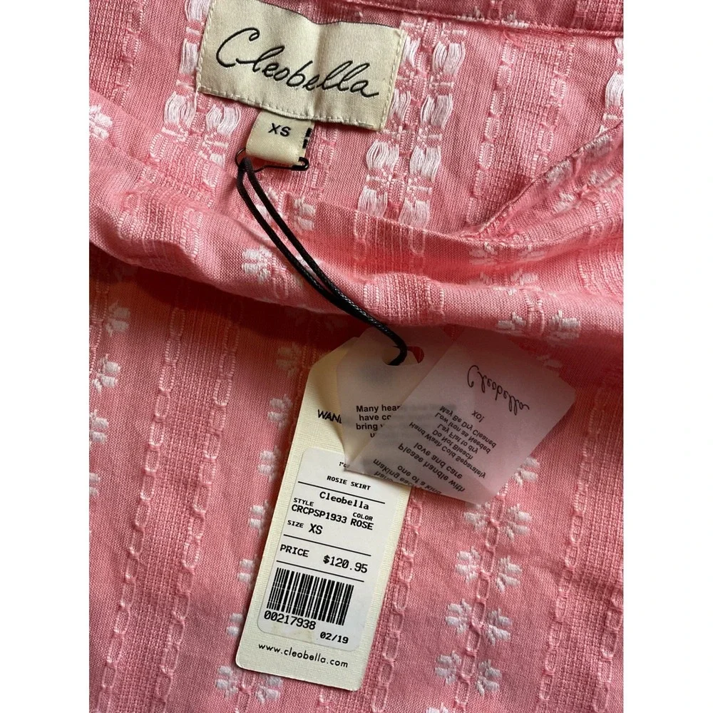 New‎ Revolve Cleobella Sydney Top and Rosie Skirt Ruffle Two Piece Pink XS